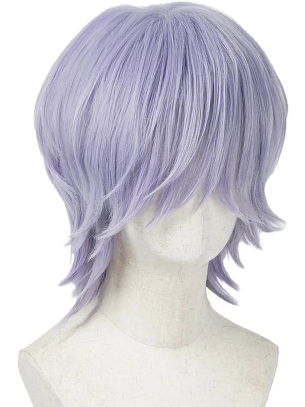 Women's Light Purple Synthetic Fiber Cosplay Halloween Costume Double Braid Wigs